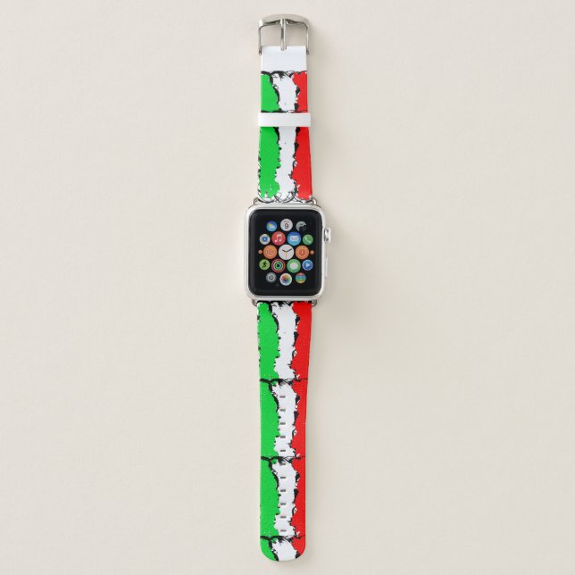 Italian flag apple watch band (Front)