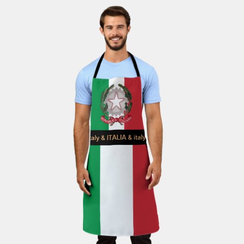 Italian Flag Apron Italy Chefs kitchen Apron