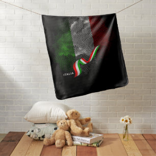 Italian flag baby blanket