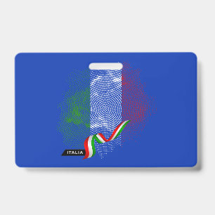 Italian flag badge