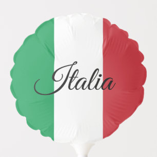 Italian Flag Balloon, patriots party / love Italy Balloon