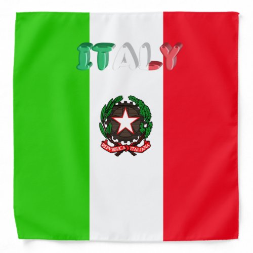 Italian flag bandana