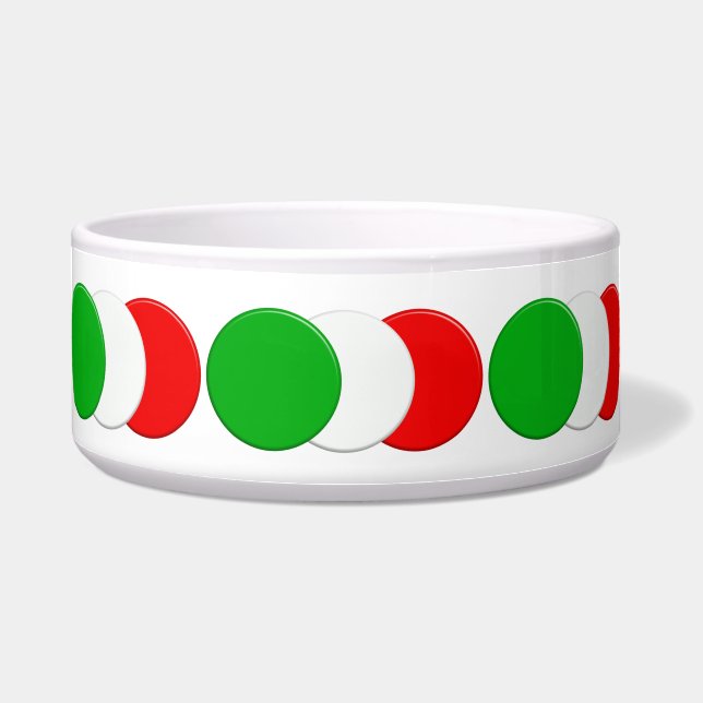 Italian flag. Bandiera italiana. Bowl (Front)