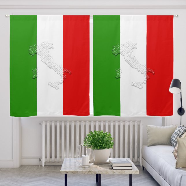 Italian flag blackout curtains (Living Room)