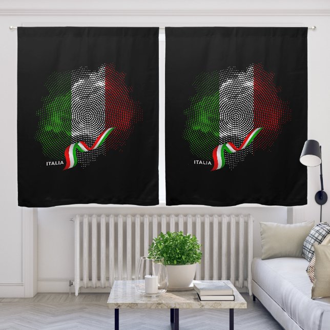 Italian flag blackout curtains (Living Room)