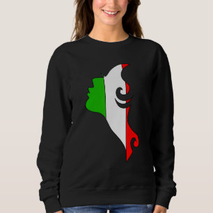 Italian Flag Boots Italy Naples Sweatshirt