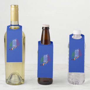 Italian flag bottle hanger tag