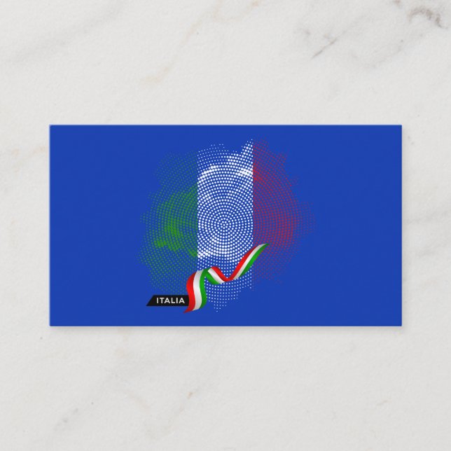 Italian flag business card (Front)