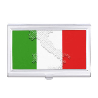 Italian flag business card case