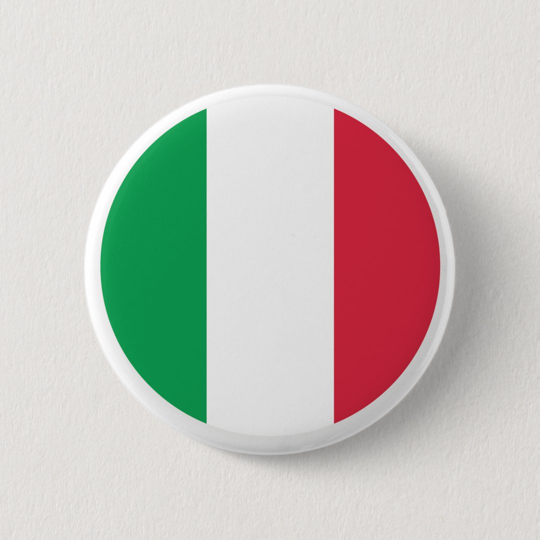 Italian Flag Button Zazzle