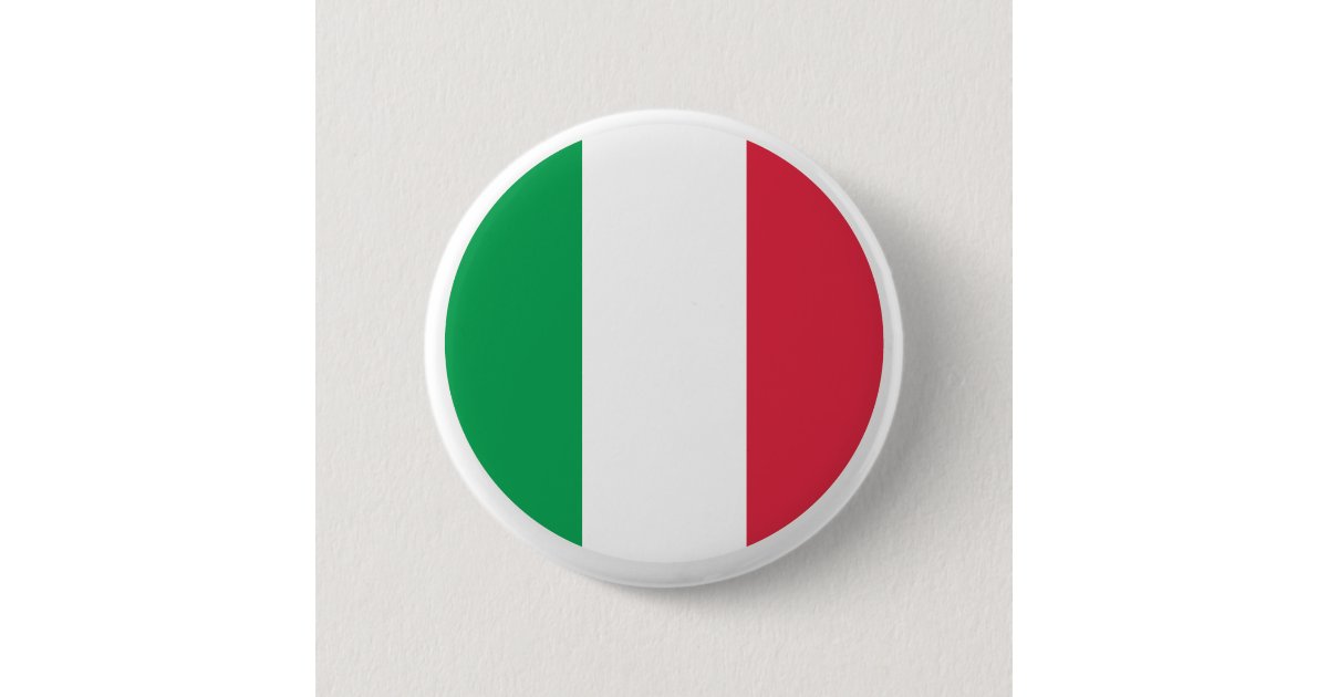 Italian Flag Button Zazzle