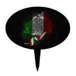 Italian flag cake topper