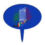 Italian flag cake topper