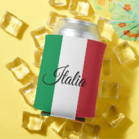 Italian Flag can cooler & Italy party / sports