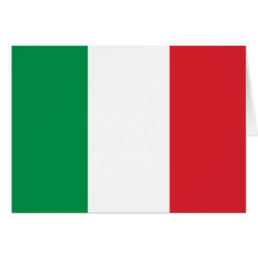 Italian Flag Cards (Front Horizontal)