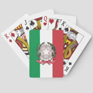 Italian Flag Cards, Games, Italy Playing Cards
