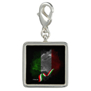 Italian flag charm