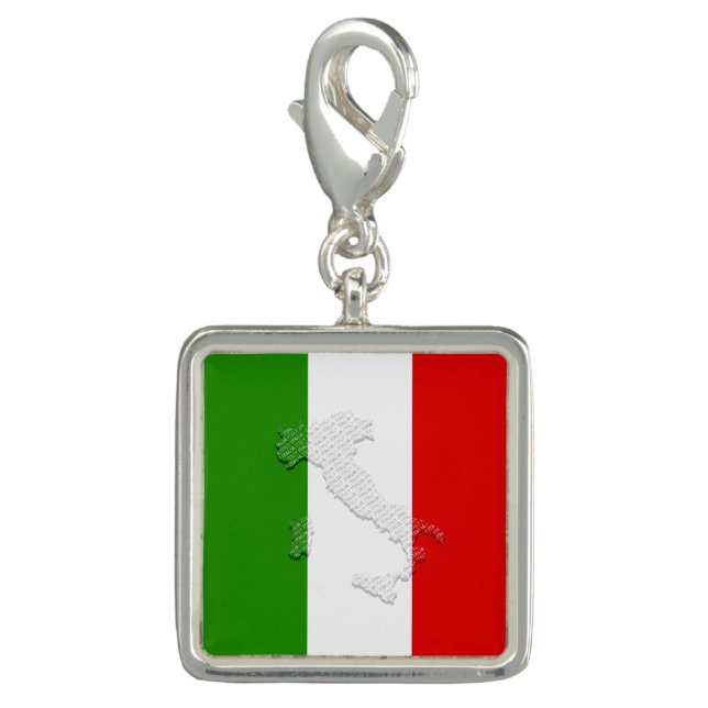 Italian flag charm (Front)