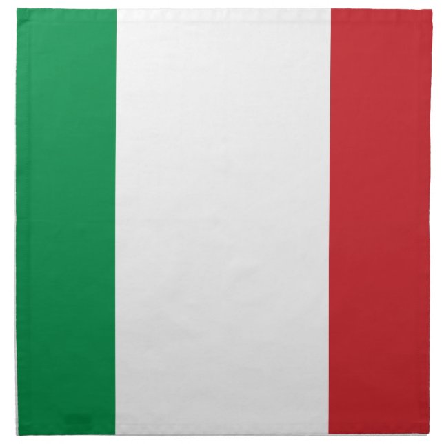Italian flag cloth napkin (Front)