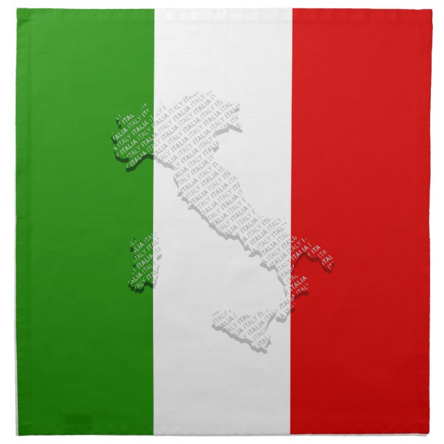 Italian flag cloth napkin (Front)