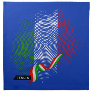 Italian flag cloth napkin