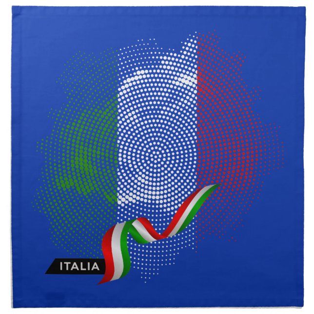 Italian flag cloth napkin (Front)