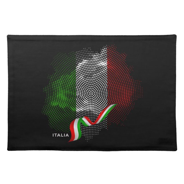 Italian flag cloth placemat (Front)