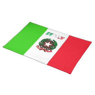 Italian flag cloth placemat