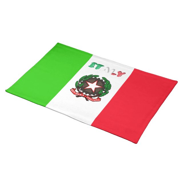 Italian flag cloth placemat (On Table)