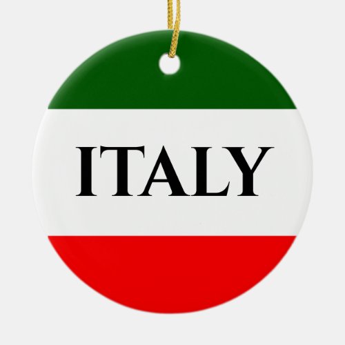 Italian Flag Colors Design Ornament