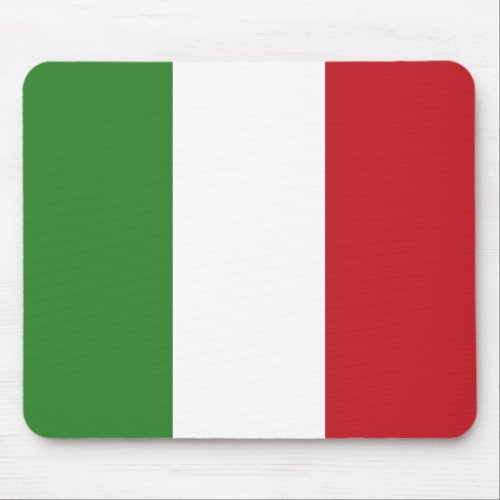 Italian Flag Colors Italy Green White Red Mouse Pad