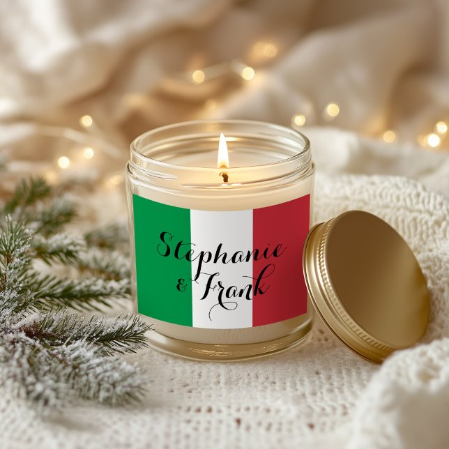 Italian Flag Colors Wedding Rectangular Sticker (Italian Flag Colors Wedding Rectangular Sticker)