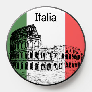 Italian Flag Colosseum Rome Italy Phone PopSocket