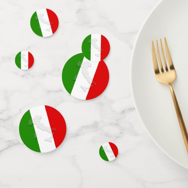 Italian flag confetti (Group)