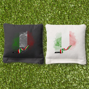 Italian flag cornhole bags