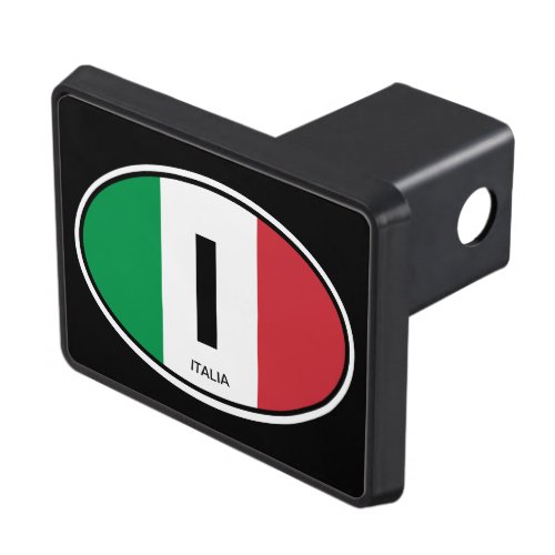 Italian flag country code oval car sign towing hitch cover