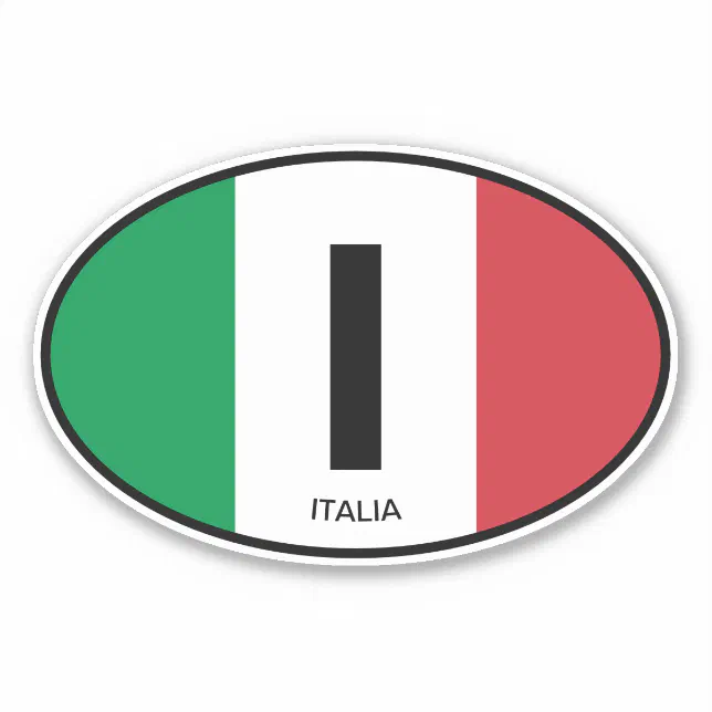 4x Italy Flag Vinyl Decals – Italian Flag Stickers For Car, Helmet, Laptop – Made In France