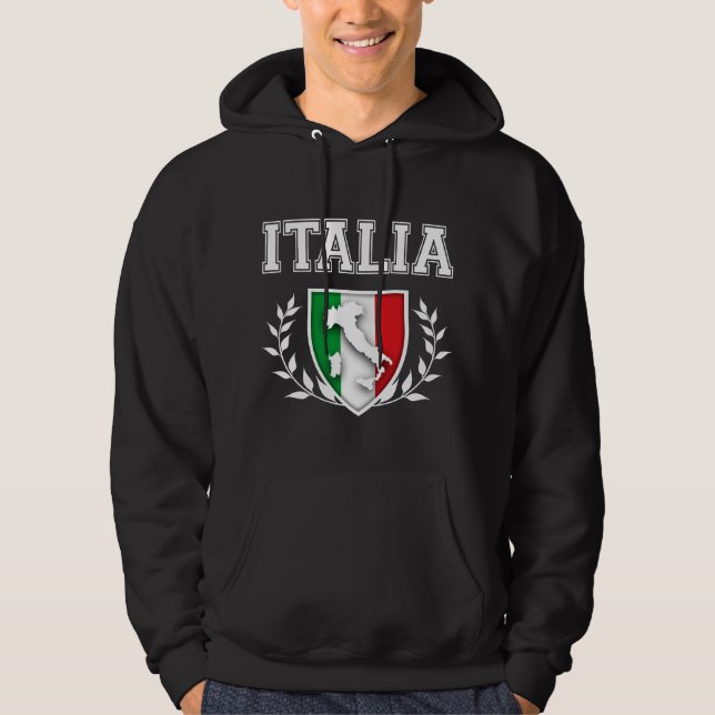 Italian Flag Crest Hoodie (Front)