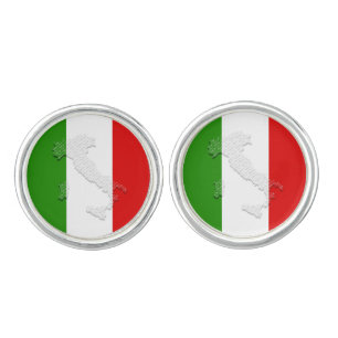 Italian flag cufflinks