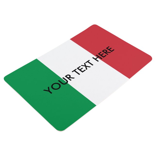 Italian flag custom floor mat | Personalized rug (3/4)
