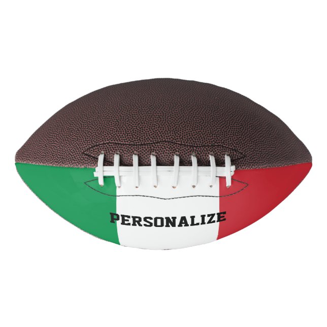 Italian flag custom football sports gift (Front)