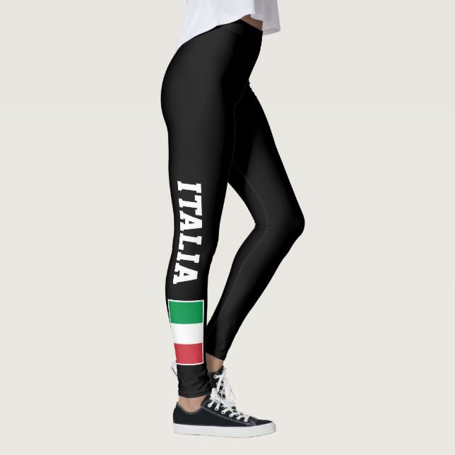 Italian flag custom leggings for sport fitness gym (Right)