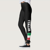 Italian flag custom leggings for sport fitness gym (Left)