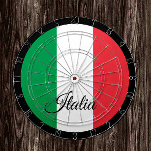Italian Flag Dartboard & Italy darts / game board