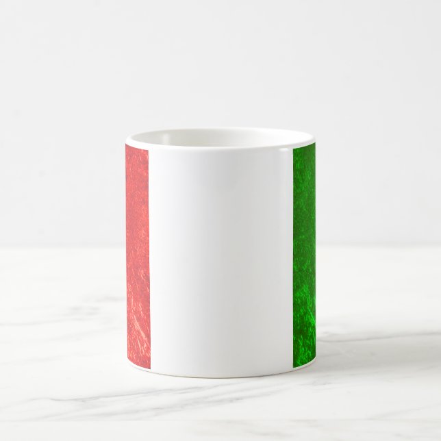 Italian Flag Design Coffee Mug (Center)