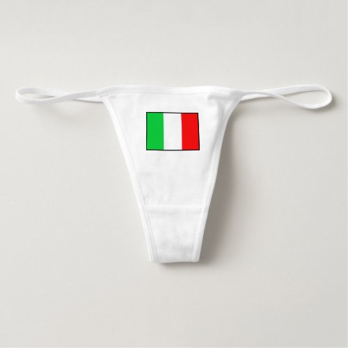 Italian flag design panties for women