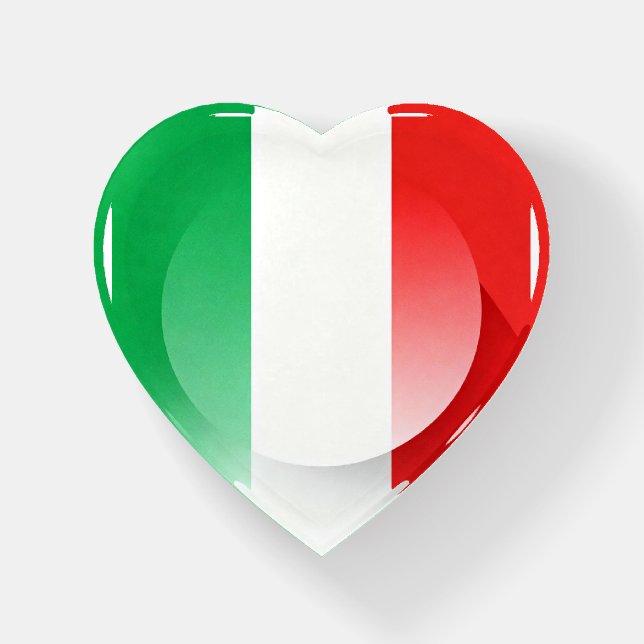 Italian Flag Dome Paperweight – Elegant Office Dec (Front)