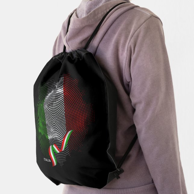 Italian flag drawstring bag (Insitu)
