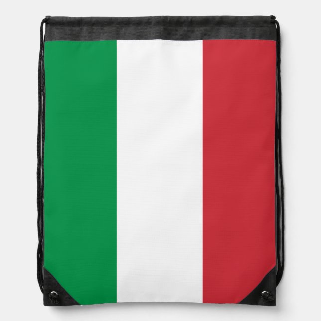 Italian flag drawstring bag | Tricolore of Italy (Front)