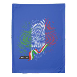 Italian flag duvet cover